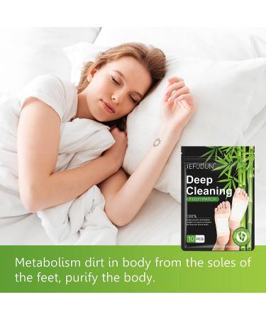 20PCS Detox Foot Pads | Natural Bamboo Vinegar & Ginger | Deep Cleansing & Stress Relief | Improve Sleep | Foot Care Adhesive Sheets - Buy Online on GoSupps.com