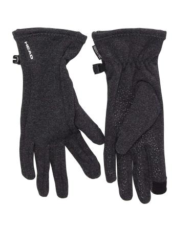 HEAD womens touchscreen running gloves (Heather grey, Meduim)