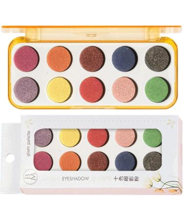 Eyeshadow Palette 10 Shades Eye Shadow Pallets for Women | Matte Shimmer Eyeshadow Pallet Long Lasting Make up Eye Shadows Cosmetics Kit for Women Hondony 02# Pearl Disc - Buy Online on GoSupps.com