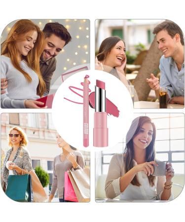 Moisturizing Lip Balm - Tinted Lipstick Waterproof Matte Balm Long-Lasting Non-Sticky for Cold Winter Care and Daily Makeup - Buy Online on GoSupps.com