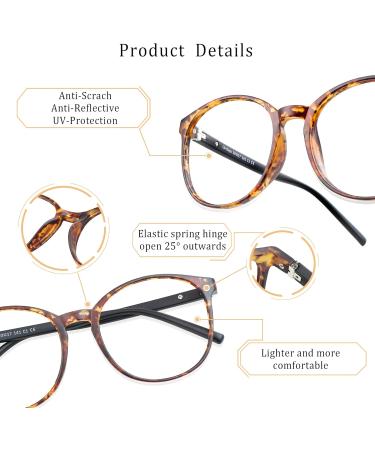 LifeArt Anti Fog Blue Light Blocking Glasses - Anti Eyestrain Computer & Gaming Glasses for Men & Women (Tortoise No Magnification - Buy Online on GoSupps.com