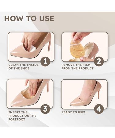 Metatarsal Pads for Men & Women - 3 Pairs Ball of Foot Cushions for High Heel Comfort & Support - Buy Online on GoSupps.com