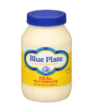 Blue Plate Real Mayonnaise, 30 Ounce Jar Regular 30 Fl Oz (Pack of 1)