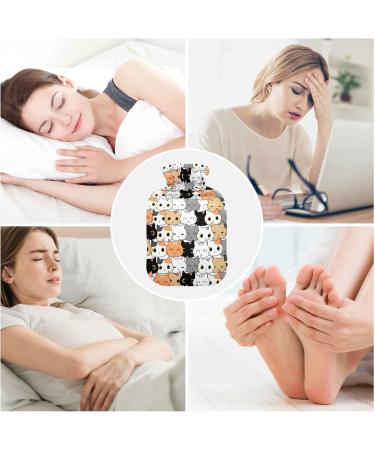 Cute Kitten Heat Bottle | 1L Pain Relief & Warmers for Feet & Bed | Ideal Hot & Cold Compress - Buy Online on GoSupps.com