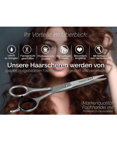 Premium 6-Inch Hair Cutting Scissors - Professional Hairdressing Shears Extra Sharp Stainless Steel for Perfect Haircuts - Hair Gear Deluxe - Buy Online on GoSupps.com