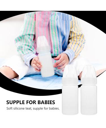 DOITOOL 15 Pcs Newborn Disposable Milk Bottles - Classic Clear Neck Bottles (White) - Babies Supple Milk Bottles - Buy Online on GoSupps.com