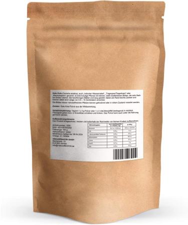 Gotu Kola Powder 100g - Wild Collection Raw Food Quality Vegan Gluten-Free Lactose-Free Pure & Additive-Free - Buy Online on GoSupps.com