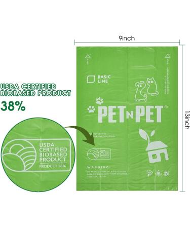 PET N PET USDA Certified 38% Biobased Dog Poop Bags 270/540 Counts - 9x13 Inches, 15 Refill Rolls - Buy Online on GoSupps.com