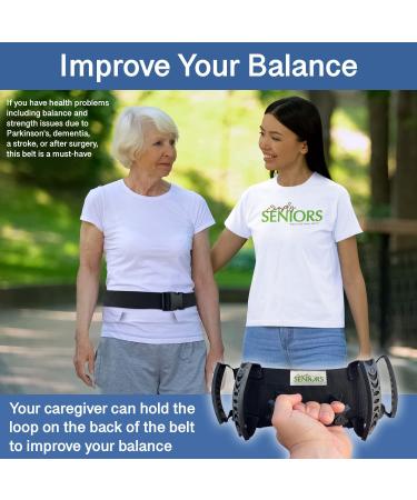 Gait Belt for Seniors - Easy-to-Use Transfer Belts with Handles for Elderly & Patients - Quick Release for Medical Nursing - Improve Balance & Safety - Buy Online on GoSupps.com
