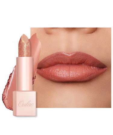 Oulac Moisture shine lipstick peach shimmering lipstick with shiny surface creamy texture lip care lipstick for moisturizing lips vegan (07) Mermaid Kiss (PG07) Mermaid Kiss - Buy Online on GoSupps.com