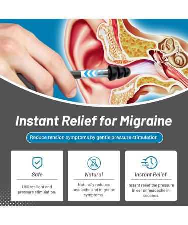 Ear Pain Relief Tool Natural Ear Pressure Relief Device Instant & Sustained Relief Migraine Instant Migraine and Headache Alleviation Through Targeted Inner Stimulation - Buy Online on GoSupps.com
