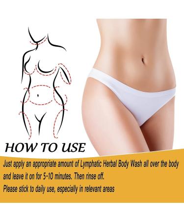 Lymphatic Drainage Ginger Body Wash - Natural Organic Shower Gel for Lymph Node Removal & Fat Reduction (2x30ml) - Buy Online on GoSupps.com