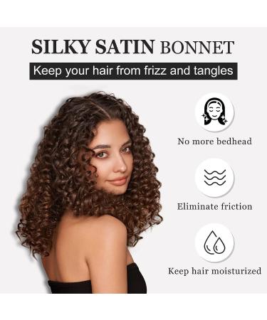 PARISBELLA Reversible Silky Satin Bonnet for Sleeping - Adjustable Sleep Cap for Women - Peacock Blue - Buy Online on GoSupps.com