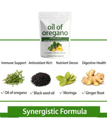 SAPURAIS Fortifyx Oil of Oregano with Black Seed Oil Retains High Concentrations of Carvacrol & Thymoquinone 2-in-1 Formulation Non-GMO 180 Softgels - Buy Online on GoSupps.com