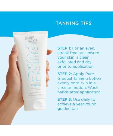 Bondi Sands Pure Gradual Tanning Lotion | Hyaluronic Acid Hydrating Glow | Fragrance-Free, Cruelty-Free, Vegan | 6.76 Oz/200mL - Buy Online on GoSupps.com