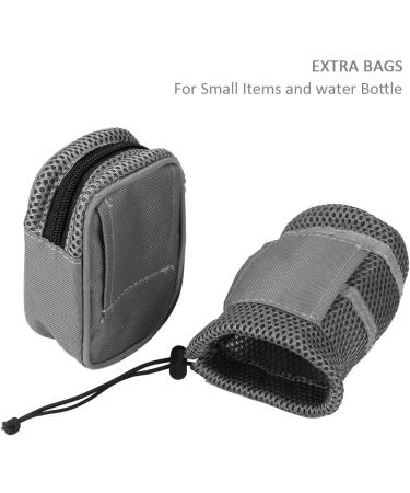 Cadrim Hands Free Dog Lead Walking Belt Ajustable Lead Dog Leash Waist Belt Pet Dog Leash Coupler Running Jogging Walking Dogs Lead Belt Adjustable with 2 Pack Bags and Reflective Strip 38kg (Grey) - Buy Online on GoSupps.com