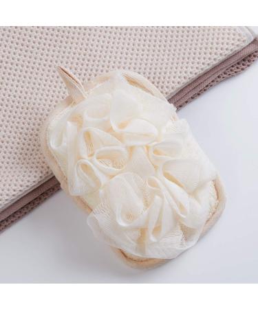 Mikimini Women's Bathroom Shoe & Bath Stools - 2-in-1 Luffa Scrub & Peeling Pad | Improved Design for Gentle Exfoliation | International Shipping - Buy Online on GoSupps.com