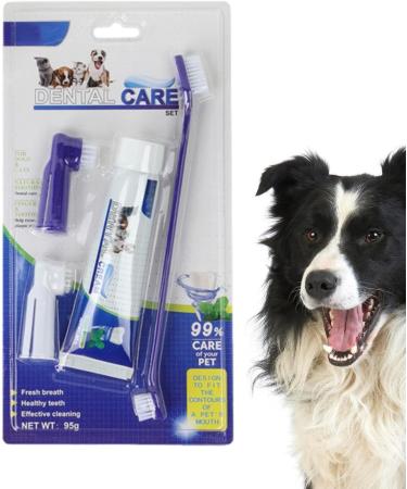 Visiblurry Cat Toothbrush & Pet Toothpaste Set | Essential Puppy Supplies for Home & Veterinary Care - Buy Online on GoSupps.com