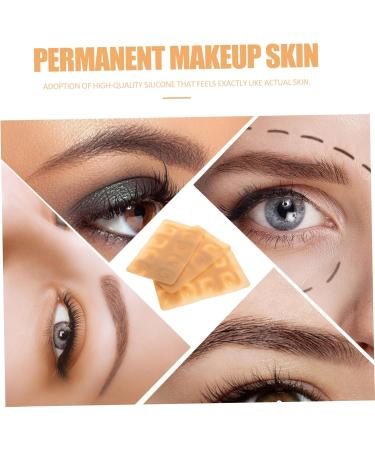 LALAFINA 3pcs Silicone Practice Skin Silicone Makeup Skin Face Skin Makeup Brow Skin Thicken Cosmetic 3d - Buy Online on GoSupps.com