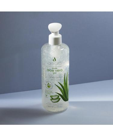 Derora Aloe Vera Gel - 100% Pure Organic Bio Active Ingredients - Healing, Soothing & Hydrating Face, Body - Cruelty Free & Vegan - 500ml - Buy Online on GoSupps.com