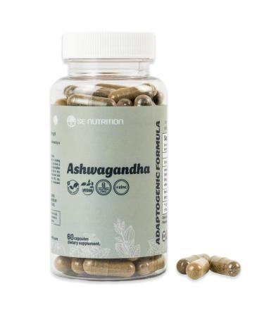 Ashwagandha Capsules with Black Pepper for Optimal Absorption Clean Natural Vegan Non GMO Stress Sleep Mood & Energy Support Women s Hormonal Balance 60 Pills Made in USA