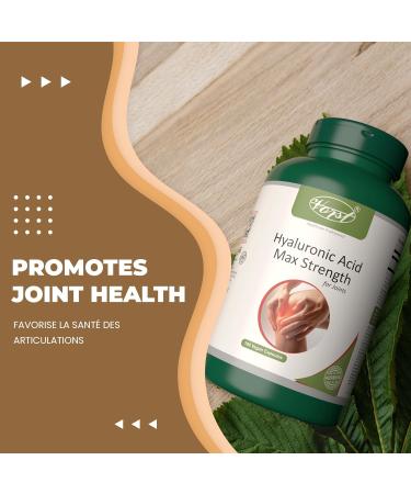 VORST Hyaluronic Acid Max Strength for Joints 180 Vegan Capsules | High Molecular Weight Supplement | Powder Pills | No Injections | 1 Bottle 180 count (Pack of 1) - Buy Online on GoSupps.com