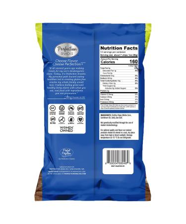 Perfection Snacks Vegan Gluten-Free Restaurant Style White Corn Tortilla Chips, 12oz (Pack of 3) - Sea Salt Flavor - Buy Online on GoSupps.com