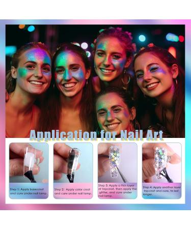 Laza Stars Glitter Confetti - Holographic Micro Star Nail Sequins for DIY Crafts & Nail Art - 10g Jar of Shiny Laser Silver Decorative Paillets - Buy Online on GoSupps.com
