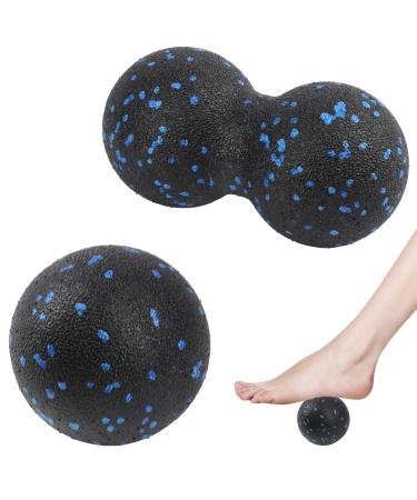 Fascia ball set 2 Set Massage Balls trigger point release lacrosse ball fascia ball for feet massage ball fascia ball carry out fascia balls for fascia training single ball + double ball - Buy Online on GoSupps.com
