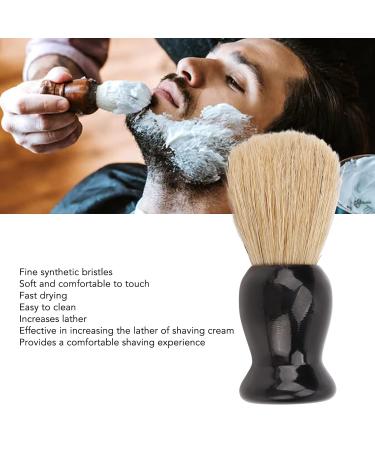 Premium Multi-Purpose Synthetic Beard Brush - Shiny Black | Comfort & Portability for Home Travel & Salon | Ideal Beard Styling Tool - Buy Online on GoSupps.com