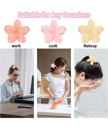 WUBAYI Floral Hair Claw Clips - Strong Hold for Women and Girls with Medium Thick Hair - 6 Pack #004 - Buy Online on GoSupps.com