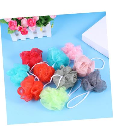 FOMIYES 10pcs Shower Balls | Premium Bath Puff Sponge & Mesh Bath Sponge for Ultimate Relaxation - Buy Online on GoSupps.com