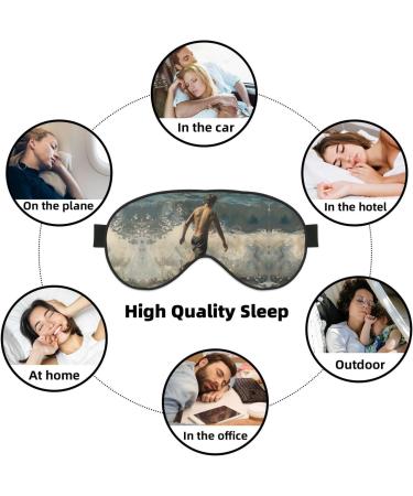 Beach Surf Print Double-Sided Eye Mask Soft and Light Blocking for Enhancing Sleep Quality - Buy Online on GoSupps.com