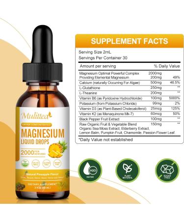 Magnesium Glycinate Liquid Complex - Buy Online on GoSupps.com