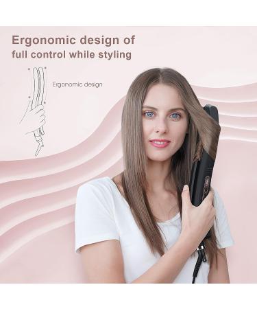 Prizm Patented 30 Curved Hair Iron - 1 Professional 2-in-1 Flat Iron & Curler for Perfect Styling - Buy Online on GoSupps.com