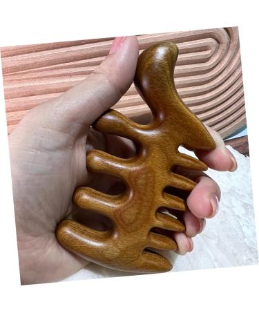 Buy Mikinona B trzahn Scalp Massage Comb - Wooden Ridge for Curly Hair - Body Massage & Styling for Men & Women - International Shipping Available - Buy Online on GoSupps.com