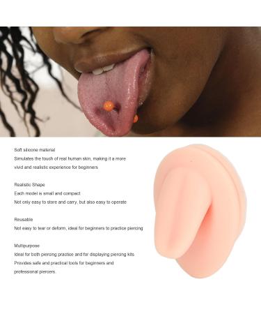 Soft Silicone Tongue Model for Piercing Practice | Flexible Reusable & Portable Display - Buy Online on GoSupps.com