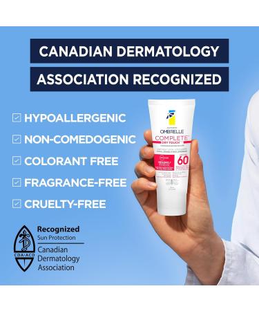 Garnier Ombrelle Complete Dry Touch Sunscreen Lotion SPF 45 For Face & Body For Sensitive Skin Water-Resistant Non-Greasy Non-Sticky Hypoallergenic Fragrance-Free High Broad Spectrum UVA/UVB Protection 90ml - Buy Online on GoSupps.com