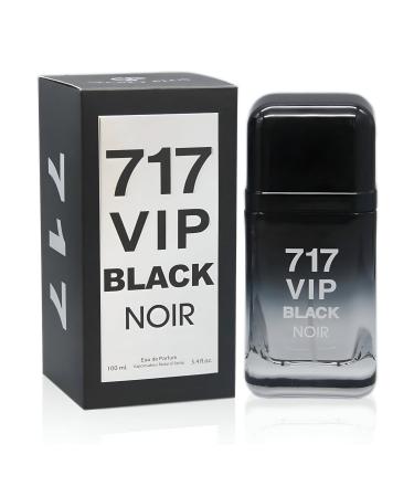 717VIP Black Men's Cologne Bold & Sophisticated Scent Perfume for Men With Citrus Spice And Woody Notes Long Lasting Fragrance For All Occasions 717VIP Black Men 3.4 Fl Oz (Pack of 2)