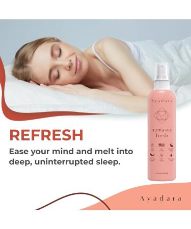 Ayadara Namaste Bed & Linen Mist - Lavender Pillow Spray for Calm Sleep 2000+ Uses - Buy Online on GoSupps.com