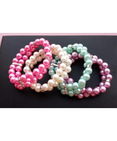 Pet Show Rhinestone Faux Pearl Small Dog Necklace - Size S - Ivory - Buy Online on GoSupps.com
