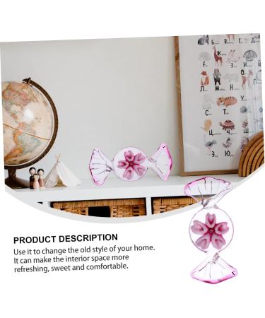 Alipis Colored Glaze Candy Christmas Decorations Home Decoration Mini Candy Desk Topper Gem Colorful Glass Red Medium - Buy Online on GoSupps.com