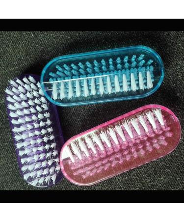4pcs Nail Brush Two-sided nail brush cleaner Scrubbing Brushes for Nail Makeup (Random Color) - Buy Online on GoSupps.com