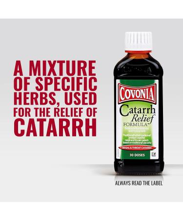 Covonia Catarrh Relief Formula 150ml - Herbal Remedy for Nasal & Throat Catarrh - Buy Online on GoSupps.com
