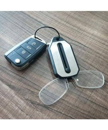 YUnnuopromi Unisex Foldable Nose Clip Reading Glasses - Keychain Strength 1.5 2.0 2.5 3 | International Shipping Available - Buy Online on GoSupps.com