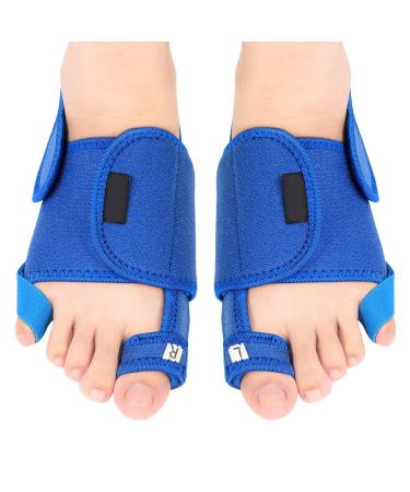 Hzemci tailors bunion corrector splt strong support thumb eversion blue pu silicone arch pad pair transparent color