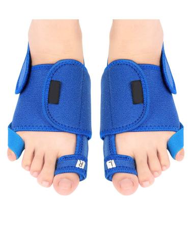 Fauitay pinky hammer toe corrector for women little toe splint 20 12 3 strong support thumb eversion blue pu silicone arch pad pair transparent color 1 pair