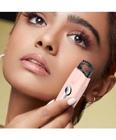 Heated Eyelash Curler | Heated Beauty Eyelashes Curler Rechargeable Long-Lasting Heat Portable Eye Lash Curler for Naturally Lifted Lashes Heating Pink - Buy Online on GoSupps.com