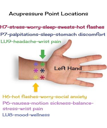 Acupressure Bracelets for Motion Sickness - Stylish Anti-Nausea Wristbands Adjustable Closure Natural Travel Relief (Rainbow XL - Buy Online on GoSupps.com