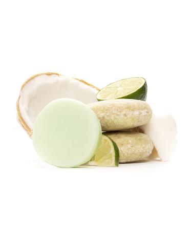 Sweet & Sassy Shampoo + Conditioner Bars: Includes 1 Shampoo  1 Conditioner. Made in the USA. Natural  Organic  SLS Free  Safe for Color Treated Hair. Coconut Lime